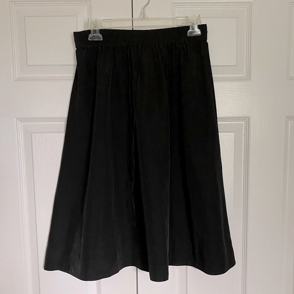 Loft a-line midi black skirt XS - Picture 1 of 5